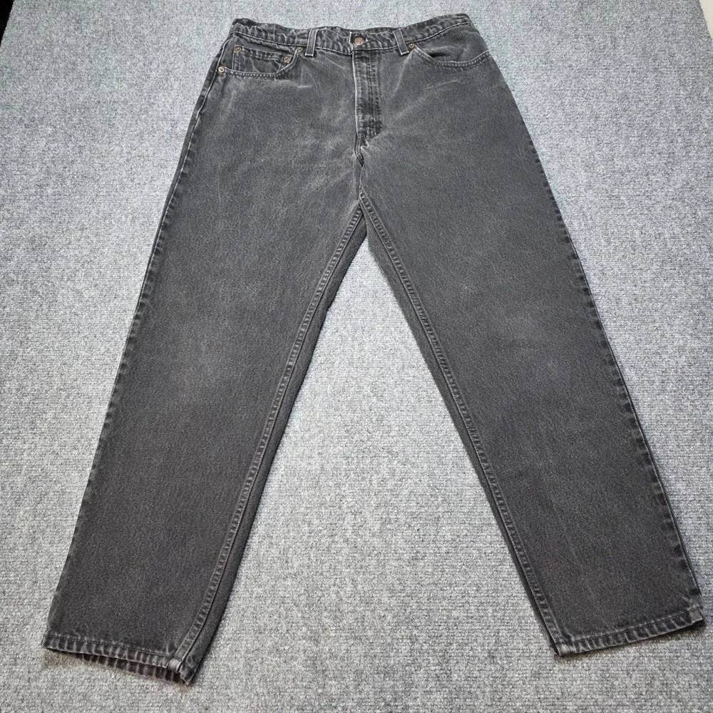 Vintage Levi's 550 Relaxed Fit Tapered Leg Black Jeans Men's‎ 36x30 Made in USA
